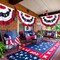 5 Pack 3x6 Feet Large American Flags Patriotic Bunting Stars Stripes 4th of July Pleated Fan USA Flag Banners Red White Blue Decorations for Outdoor Porch,Memorial Day,Independence Day,National Day